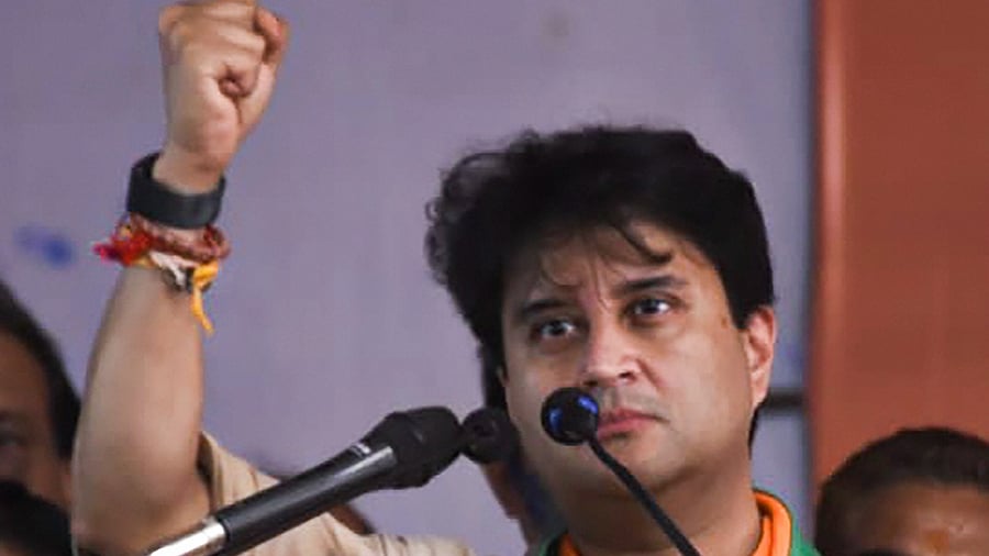 BJP Rajya Sabha MP Jyotiraditya Scindia. Credit: PTI File Photo