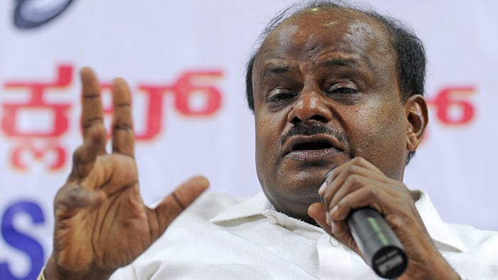 Former Karnataka chief minister H D Kumaraswamy. Credit: DH Photo