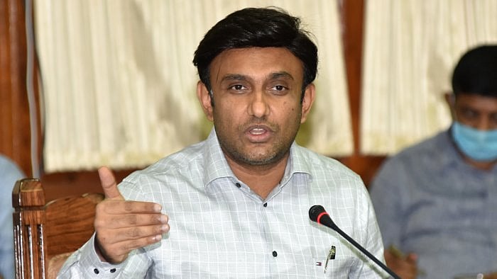 K Sudhakar file photo. Credit: DH Photo