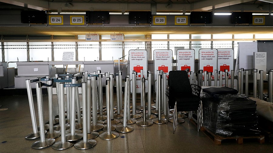 A shot of unused furniture at Berlin's Tegel airport. Credit: Reuters File Photo