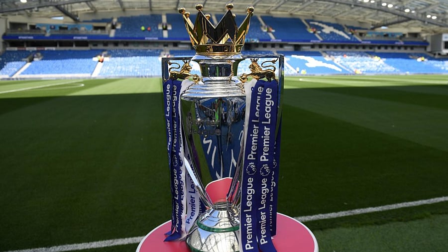 English Premier League trophy. Credit: AFP File Photo