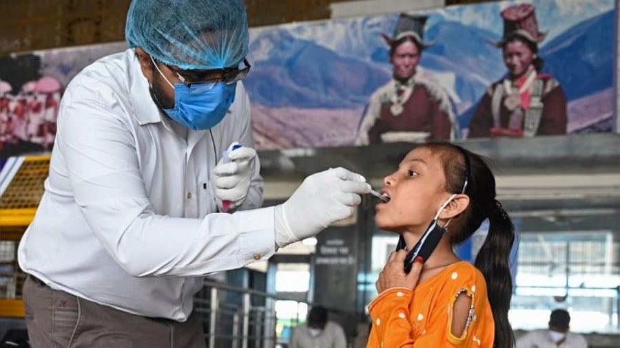 While a Covid-19 infection in children alone is no cause for alarm, there are a few cases where children might need hospitalisation and intensive care. Credit: AFP Photo
