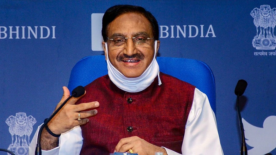 Union Minister Ramesh Pokhriyal ‘Nishank’. Credit: PTI File Photo
