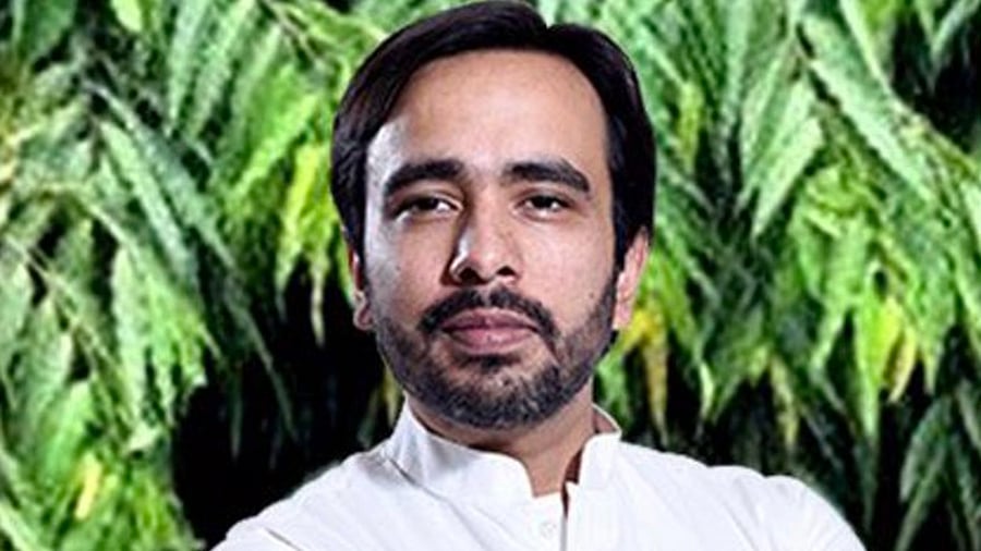 Jayant Chaudhary was on Tuesday appointed as the new national president of the Rashtriya Lok Dal (RLD). Credit: Twitter Photo/@jayantrld