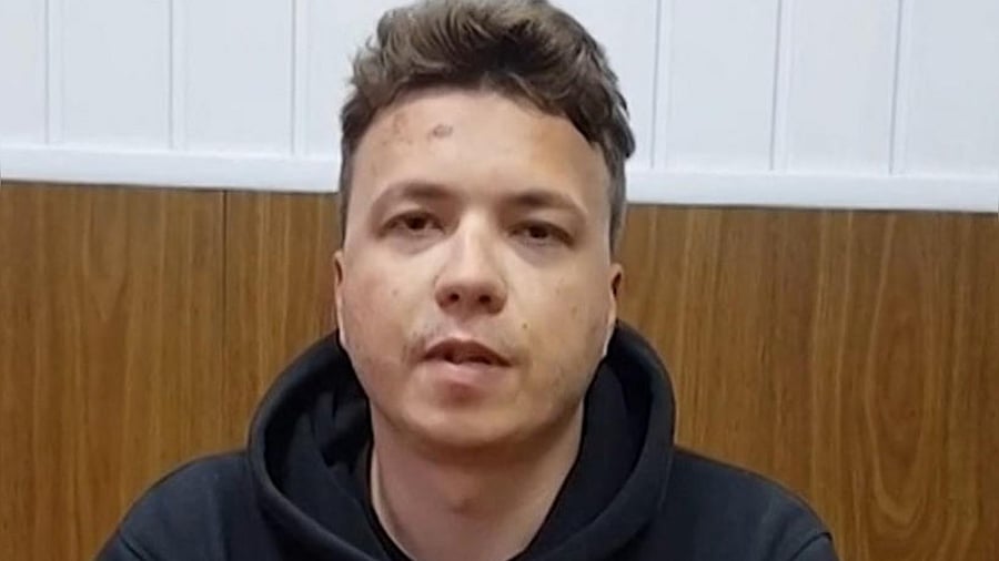 Belarusian activist Roman Protasevich. Credit: AFP Photo