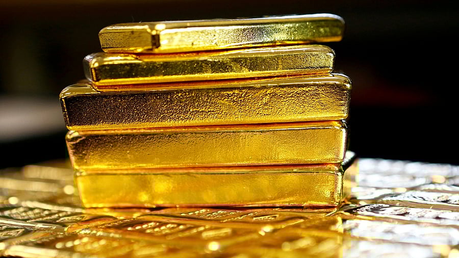 In the international market, gold was trading with gains at $1,908 per ounce and silver was flat at $ 28.07 per ounce. Credit: Reuters File Photo