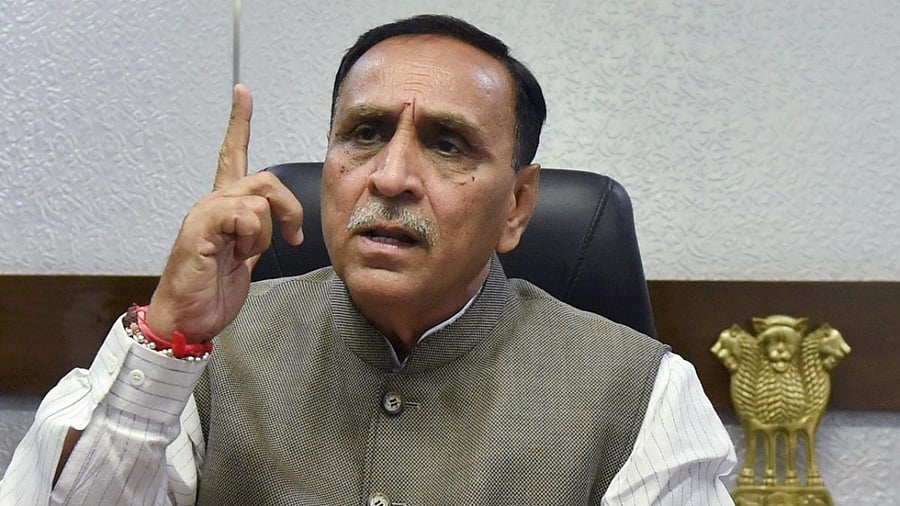 As the second wave of the pandemic hit the state, the Vijay Rupani-led BJP government fumbled yet again, leaving the space for the judiciary to step in and "guide" it. Credit: PTI Photo