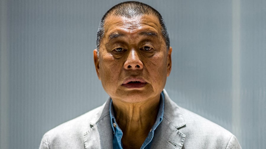 Jailed Hong Kong media tycoon and Beijing critic Jimmy Lai. Credit: AFP Photo