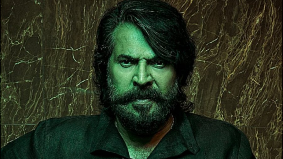Mammootty in 'Bheeshma Parvam'. Credit: Twitter/@mammukka