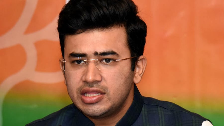 Tejasvi Surya file photo. Credit: DH Photo