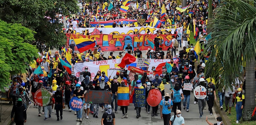 Demonstrations continue demanding government action, in Cali. Credit: Reuters Photo