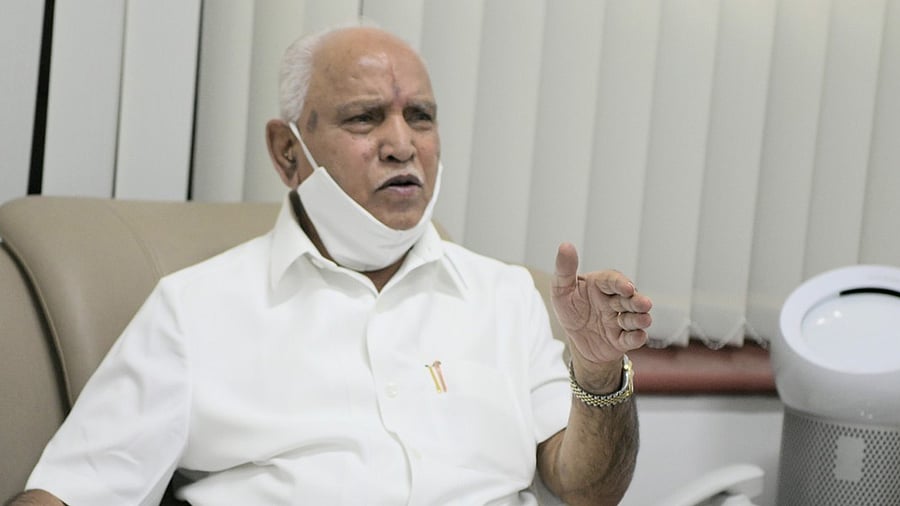 Karnataka Chief Minister B S Yediyurappa. Credit: DH Photo