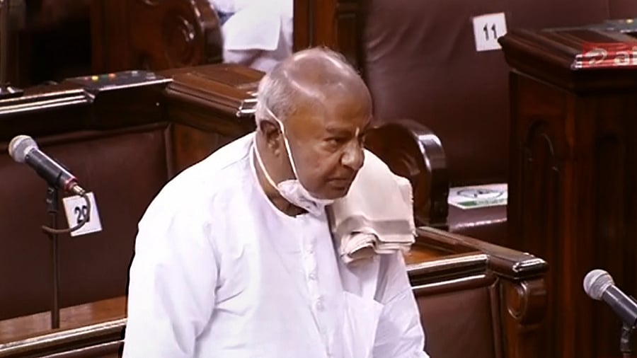 H D Deve Gowda. Credit: PTI file photo