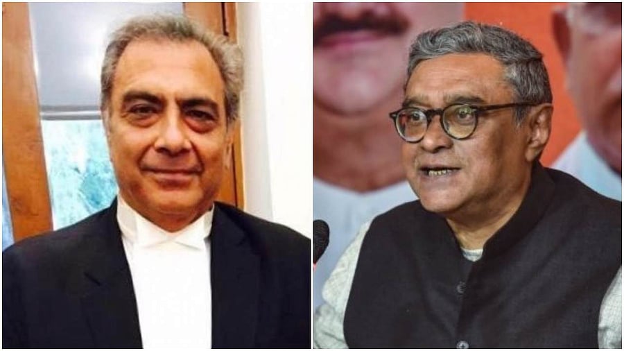 Mahesh Jethmalani and Swapan Dasgupta. Credit: DH Pool/PTI Photo