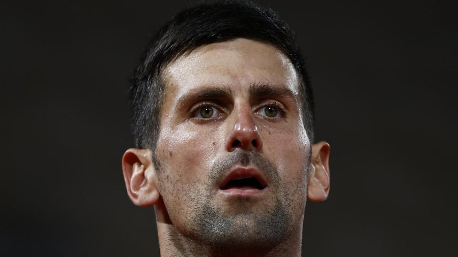 Novak Djokovic during his first round match against Tennys Sandgren. Credit: Reuters Photo