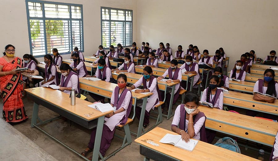 The state government is discussing the possibility of holding the examination either at the end of July or in the first week of August 2021. Credit: DH Photo