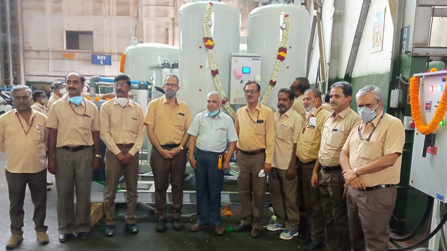 BEML is also establishing a 960 LPM Capacity Medical Oxygen Plant at a designated hospital in the state, under CSR. Credit: BEML