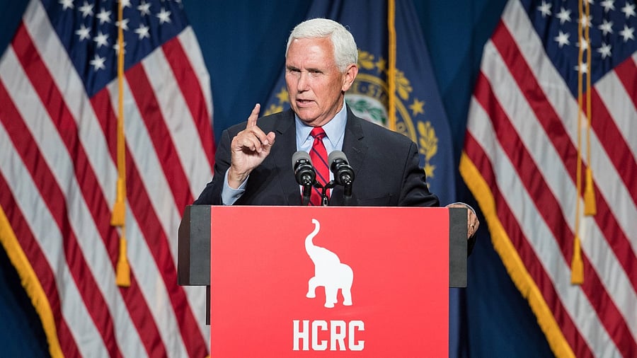 Former US Vice President Mike Pence. Credit: AFP Photo