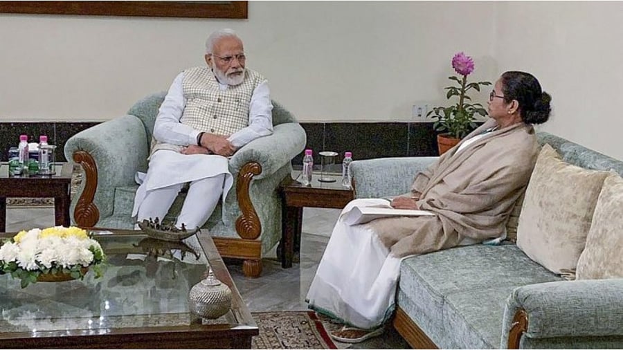 The confrontation existed before the West Bengal elections. Credit: Twitter Photo/@PBNS_India/via PTI