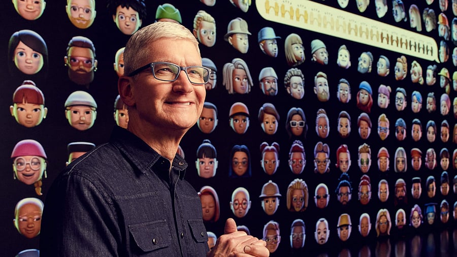 Apple CEO Tim Cook greeting millions of developers around the world at Apple Park in Cupertino, California. Credit: AFP Photo