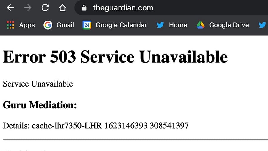 Screengrab of The Guardian website. Credit: Twitter/@matthewchampion