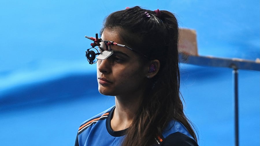 Manu Bhaker. Credit: AFP file photo