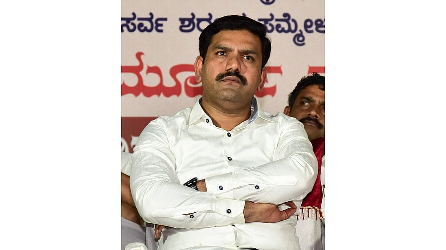 B S Yediyurappa's son B Y Vijayendra. Credit: DH Photo