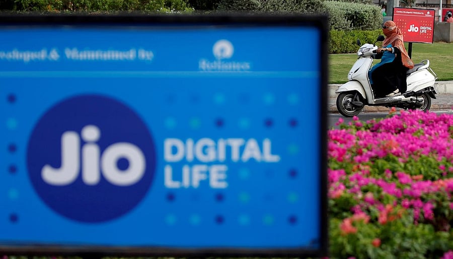 Reliance Jio logo. Credit: Reuters