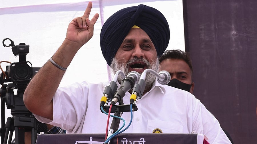 Shiromani Akali Dal President Sukhbir Singh Badal. Credit: AFP Photo
