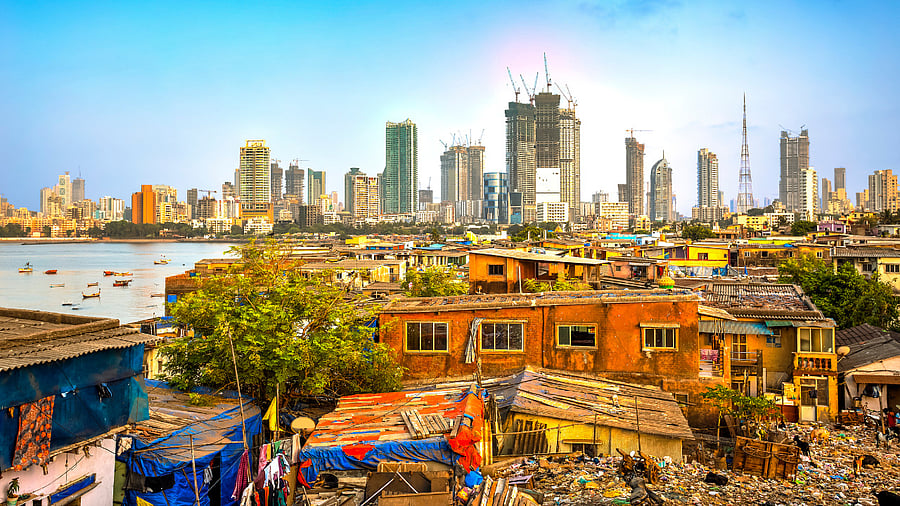 Skyline of Mumbai depicting the wealth gap in an urban setting. Credit: iStockPhoto
