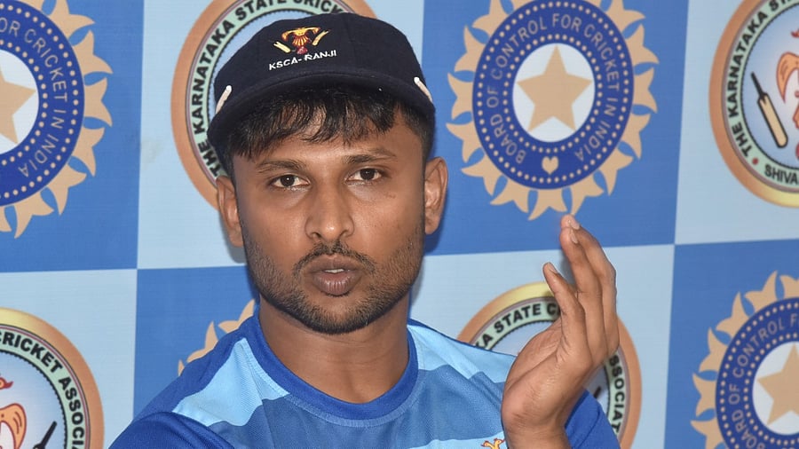 Karnataka all-rounder Krishnappa Gowtham. Credit: DH File Photo