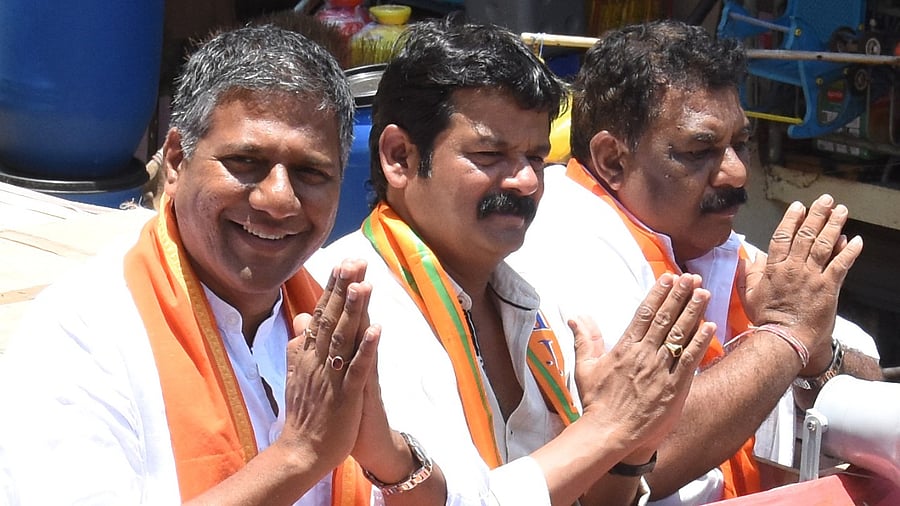 Arvind Bellad (L) is one among the disgruntled BJP MLAs in Karnataka. Credit: DH File Photo