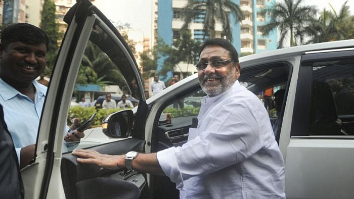 NCP chief spokesperson and state minority affairs minister Nawab Malik. Credit: PTI Photo