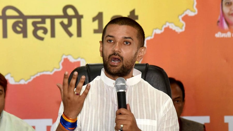 Chirag Paswan file photo. Credit: PTI Photo