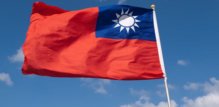 Taiwan flag. Credit: iStock Photo