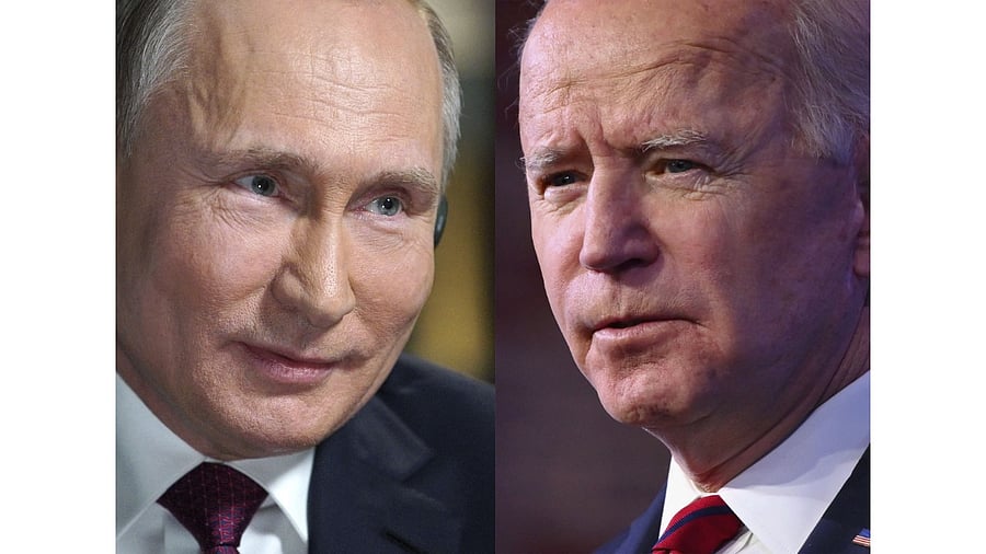 President Joe Biden arrived in Geneva Tuesday for a high-pressure meeting with Russian President Vladimir Putin. Credit: AFP Photo