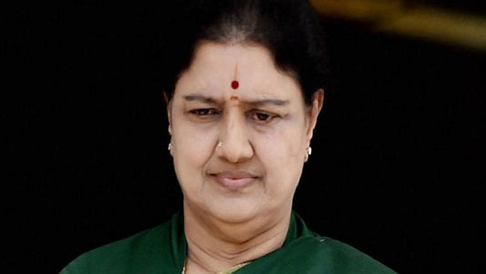 V K Sasikala. Credit: DH File Photo