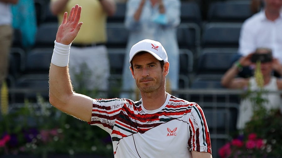 Britain’s Andy Murray celebrates victory during his round of 32 match against France’s Benoit Paire. Credit: Reuters Photo