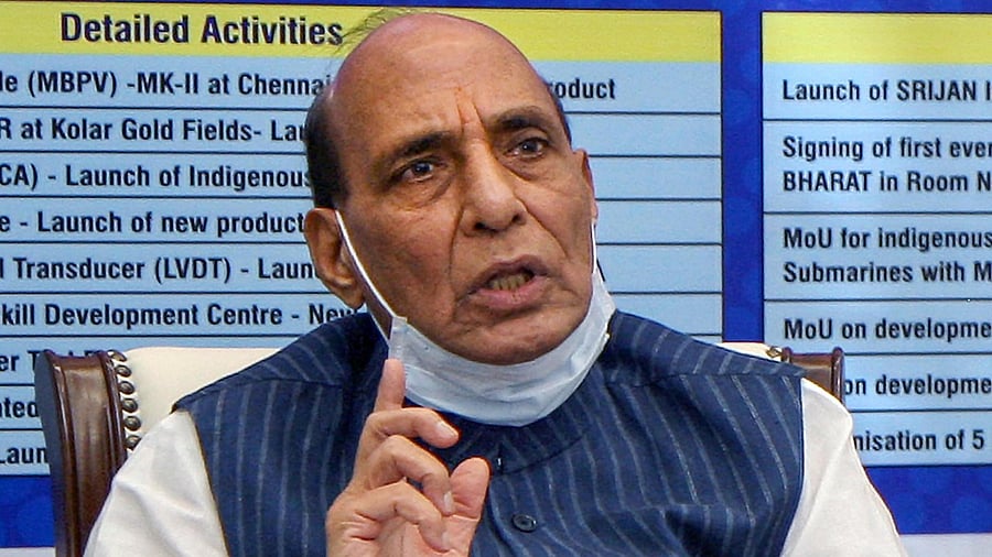 Defence Minister Rajnath Singh. Credit: PTI File Photo