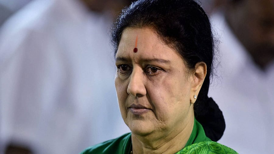 V K Sasikala. Credit: PTI File Photo