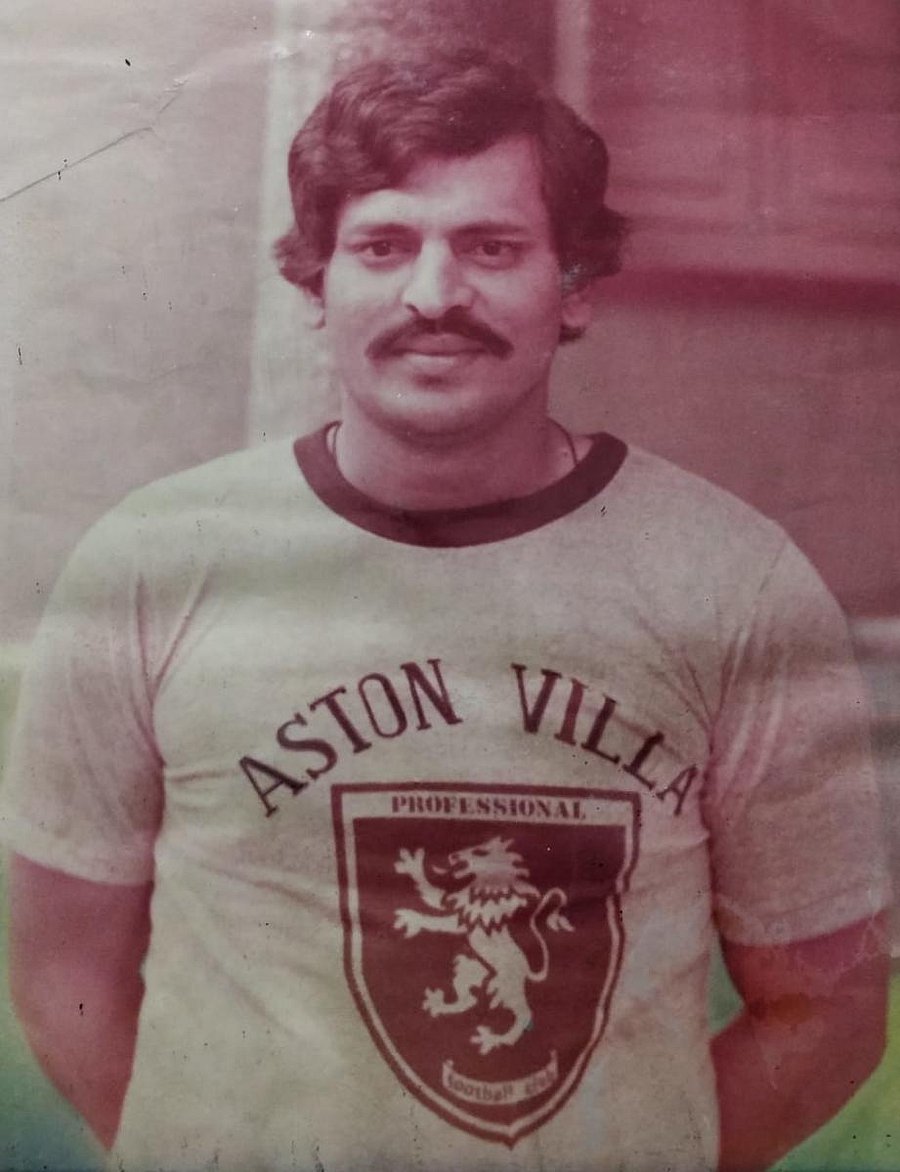 B Vijayakrishna during his younger days. Credit: DH file Photo