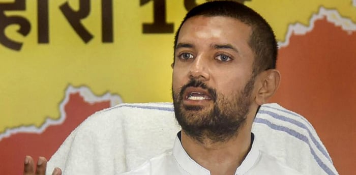 LJP leader Chirag Paswan. Credit: PTI Photo.