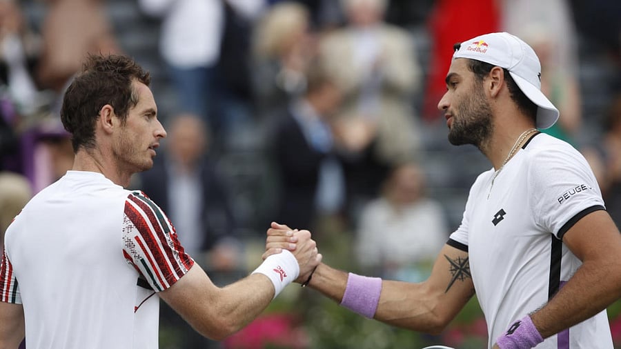 Murray eased past Benoit Paire in his opening match on Tuesday but world number nine Berrettini was too big a step up. Credit: Reuters Photo
