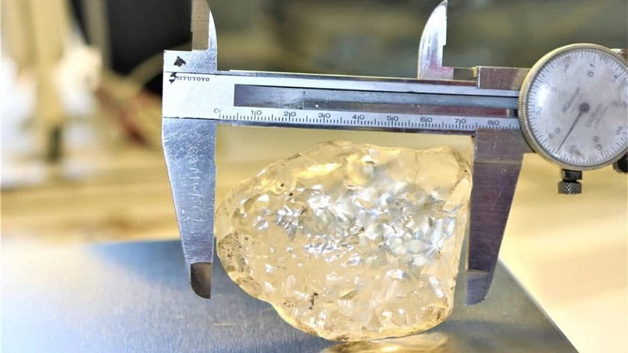 Diamond believed to be third largest gem-quality stone ever to be mined is discovered in Botswana. Credit: Reuters Photo