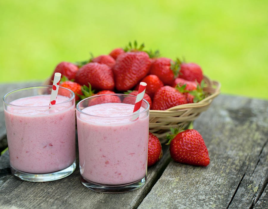 Strawberry milkshake