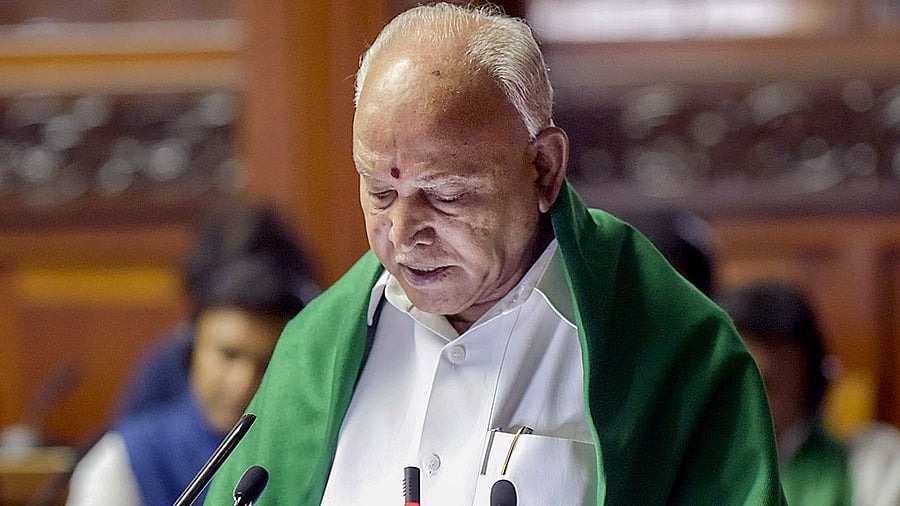 Karnataka Chief Minister B S Yediyurappa. Credit: PTI File Photo