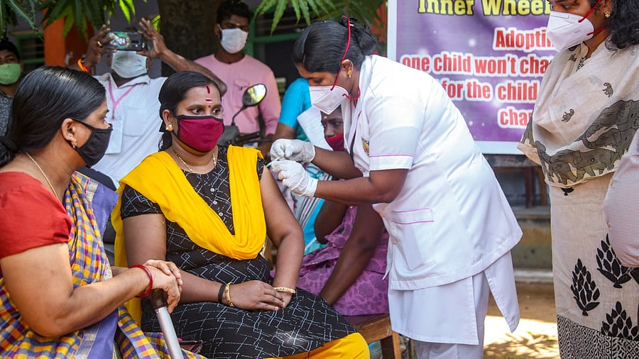 The vaccination drive, which was quite slow in Tamil Nadu, picked up pace in the past week with those belonging to 18-44 years of age coming in droves to get vaccinated. Credit: PTI File Photo