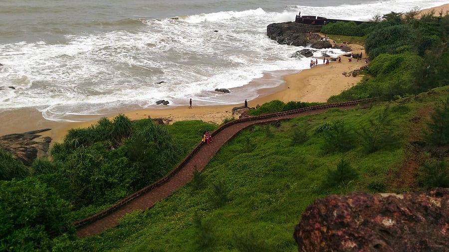 A view of seashore from Bekal fort. PHOTOs COURTESY WIKIPEDIA