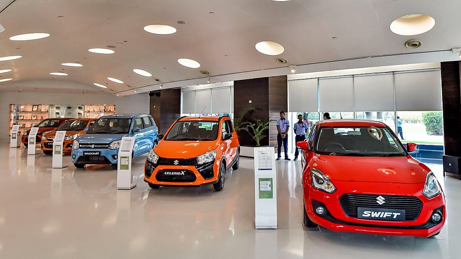 Maruti Suzuki showroom in Delhi. Credit: PTI File Photo