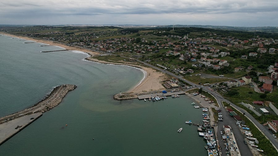 An aerial view shows the shores of Black Sea near Istabul, Turkey. Credit: Reuters File Photo
